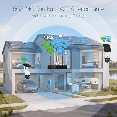 [جرس الباب + 4-CAM] حزمة أمان XMARTO 10 قنوات 4K WiFi 6 NVR مع 4 كاميرات PTZ لاسلكية تعمل بالطاقة الشمسية بدقة 4 ميجابكسل و1 جرس باب ذكي للفيديو، واي فاي طويل المدى ثنائي النطاق 6، تركيب بدون أسلاك، 0 رسوم شهرية in Kuwait