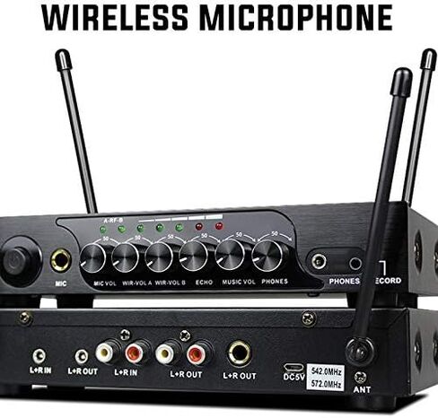 ميكروفون UHF محمول M6 مع ميكروفون ترددي باس قابل للتعديل لنظام المسرح المنزلي KTV ومكبر الصوت في الاتحاد الأوروبي in Kuwait