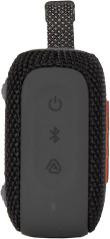 JBL Go 4 Portable Bluetooth Speaker, Built-in Battery, Waterproof and Dustproof - Black (JBLGO4BLKAM) + USB-C Adapter + Microfiber Cloth in Kuwait