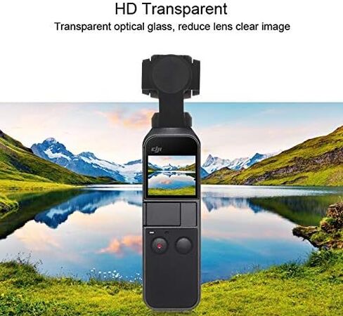 9H 2.5D HD Tempered Glass Lens Protector + Screen Film for DJI OSMO Pocket Gimbal in Kuwait