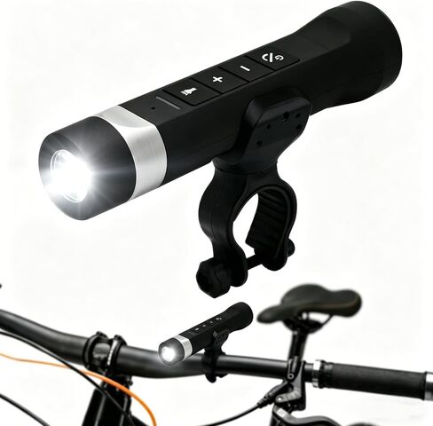 Bicycle Bluetooth Speaker Light,2-in-1 Bike Light and Sound System,Waterproof,Portable Cycling Audio in Kuwait