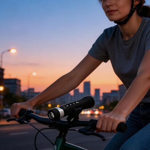 Bicycle Bluetooth Speaker Light,2-in-1 Bike Light and Sound System,Waterproof,Portable Cycling Audio in Kuwait