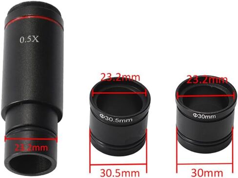 الأدوات البصرية لمحول المجهر 0.5X C Mount 30.5mm 30mm عدسة تقليل العدسة الإلكترونية 0.5X عدسة مرحل المجهر لكاميرا CCD المجهر in Kuwait