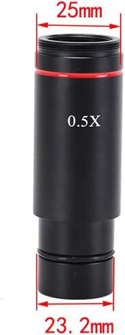 الأدوات البصرية لمحول المجهر 0.5X C Mount 30.5mm 30mm عدسة تقليل العدسة الإلكترونية 0.5X عدسة مرحل المجهر لكاميرا CCD المجهر in Kuwait