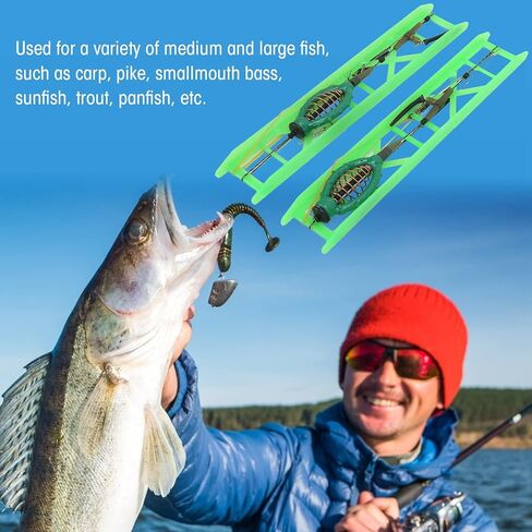 Keenso Fishing Hooks, Carp Hooks, Feeder Cage with Metal Sinker, for Carp Fishing, Lakes, Rivers, and Bait Management in Kuwait