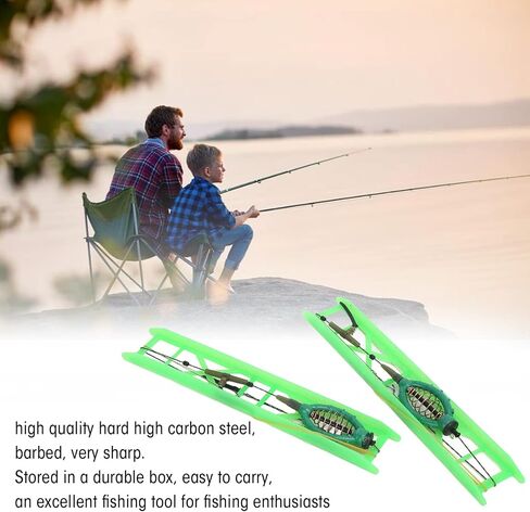 Keenso Fishing Hooks, Carp Hooks, Feeder Cage with Metal Sinker, for Carp Fishing, Lakes, Rivers, and Bait Management in Kuwait