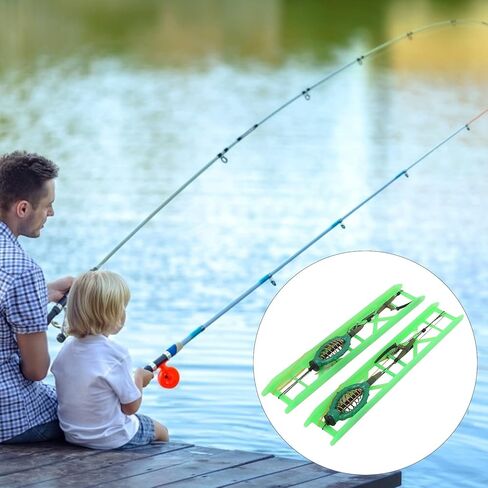 Keenso Fishing Hooks, Carp Hooks, Feeder Cage with Metal Sinker, for Carp Fishing, Lakes, Rivers, and Bait Management in Kuwait