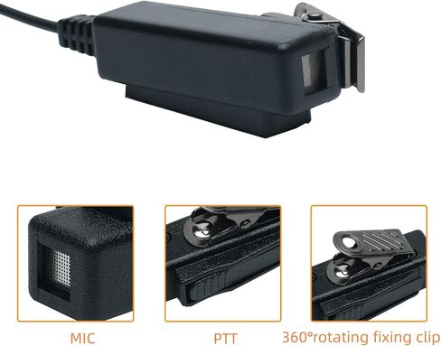 سماعة أذن XPR 3500e، مجموعة أدوات مراقبة الأنبوب الصوتي السرية لجهاز موتورولا XPR3500 XPR3000 XPR3300 XPR3300e R5 ثنائي الاتجاه لاسلكي تخاطب 10 عبوات in Kuwait