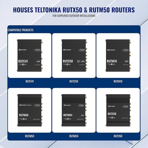 هوائي Teltonika PR1ICA70 خارجي LTE/5G/GPS/WiFi - متعدد الاتجاهات، مقاوم للماء IP67، 617–4300 ميجاهرتز - 4.5dBi Cellular، 7.5dBi WiFi، و28dBi GNSS Gain - متوافق مع أجهزة التوجيه RUTX50 وRUTM50 in Kuwait