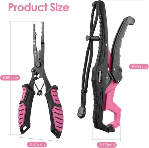 Fishing Tools Kit-Stainless Steel Fishing Pliers, Fish Lip Gripper, Multi-Functional Jaw Anti-Corrosion, Fishmen Must Have Fishing Gear in Saudi Arabia