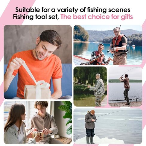 Fishing Tools Kit-Stainless Steel Fishing Pliers, Fish Lip Gripper, Multi-Functional Jaw Anti-Corrosion, Fishmen Must Have Fishing Gear in Saudi Arabia