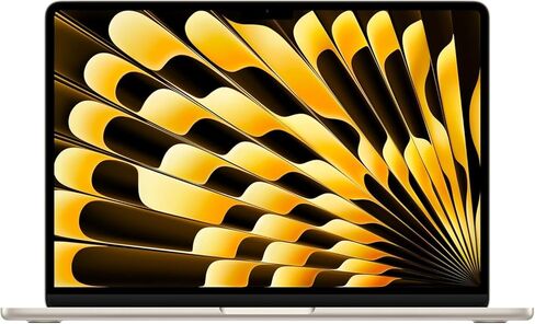 Apple 2024 MacBook Air مع شريحة Apple M3، 13 بوصة، ذاكرة الوصول العشوائي 8 جيجابايت، تخزين SSD 256 جيجابايت (QWERTY English) منتصف الليل (تم تجديد Premium) in Kuwait