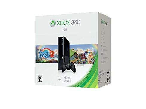 وحدة تحكم نظام Xbox 360 سعة 4 جيجابايت مع حزمة Peggle 2 (متجددة) in Kuwait