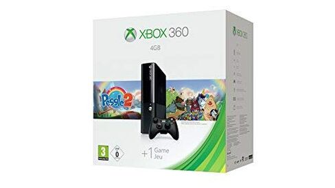 وحدة تحكم نظام Xbox 360 سعة 4 جيجابايت مع حزمة Peggle 2 (متجددة) in Kuwait