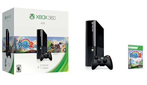 وحدة تحكم نظام Xbox 360 سعة 4 جيجابايت مع حزمة Peggle 2 (متجددة) in Kuwait