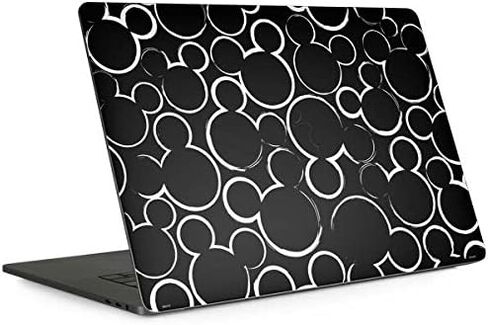 Skinit Decal Laptop Skin Compatible with MacBook Pro 13-inch with Touch Bar (2016-20) - Officially Licensed Disney Mickey Mouse Silhouette Design in Kuwait