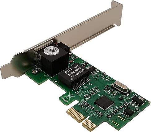 HiQltyla 10/100 / 1000Mbps Gigabit Ethernet PCI Express Network Card, Driver Free PCIE Ethernet Network Adapter Card for PC/NAS Compatible with Windows System in Kuwait