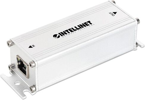 Intellinet Rugged Gigabit PoE++ Extender Repeater, 802.3bt 4PPoE, 65W Output, 656 ft Range, IP30 Aluminum Housing, No Power Supply Needed - 562331 in Kuwait