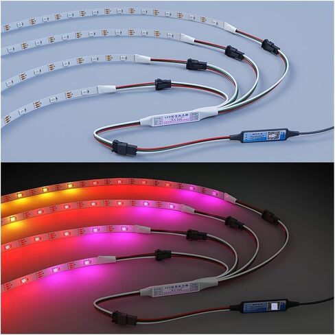 3PIN LED TTL مكبر صوت أحادي مكرر صغير قابل للعنونة قطاع جارلاند تحكم 5-24 فولت (1 إلى 8) in Kuwait