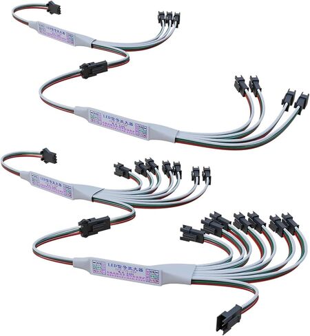 3PIN LED TTL مكبر صوت أحادي مكرر صغير قابل للعنونة قطاع جارلاند تحكم 5-24 فولت (1 إلى 8) in Kuwait