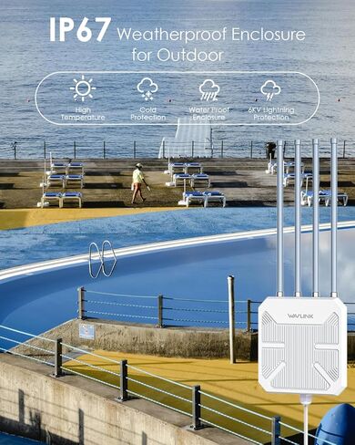 WAVLINK AX3000 WiFi Extender Outdoor with USB WiFi Adapter for Desktop PC in Kuwait