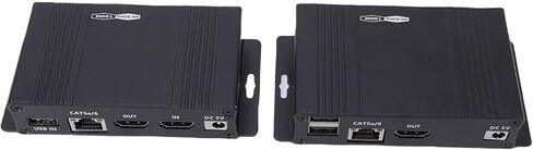 موسع إيثرنت KVM، جهاز استقبال إرسال الوسائط المتعددة بدقة 4K 30 هرتز HD مع منافذ USB 2.0 نقل 120 متر عبر كابل CAT5e/6/7، لإشارة مستقرة in Kuwait