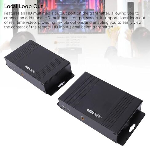 موسع إيثرنت KVM، جهاز استقبال إرسال الوسائط المتعددة بدقة 4K 30 هرتز HD مع منافذ USB 2.0 نقل 120 متر عبر كابل CAT5e/6/7، لإشارة مستقرة in Kuwait