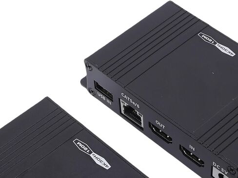 موسع إيثرنت KVM، جهاز استقبال إرسال الوسائط المتعددة بدقة 4K 30 هرتز HD مع منافذ USB 2.0 نقل 120 متر عبر كابل CAT5e/6/7، لإشارة مستقرة in Kuwait