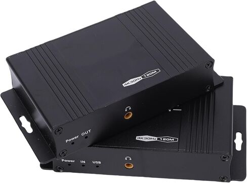 موسع إيثرنت KVM، جهاز استقبال إرسال الوسائط المتعددة بدقة 4K 30 هرتز HD مع منافذ USB 2.0 نقل 120 متر عبر كابل CAT5e/6/7، لإشارة مستقرة in Kuwait