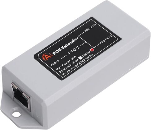 موسع Pomya Gigabit PoE 1 في 2 خارج 1000 ميجابت في الثانية، IEEE802.3af في مقسم مكرر PoE، توصيل وتشغيل محول الشبكة لمسافات طويلة لكاميرا IP، تصميم مثبت على الحائط in Kuwait