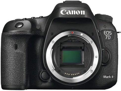 كاميرا Canon EOS 7D Mark II DSLR (الطراز الدولي) (9128B002) مع حقيبة، وبطارية إضافية، وإضاءة LED، وميكروفون، ومرشحات، وحزمة أكثر تقدمًا in Kuwait