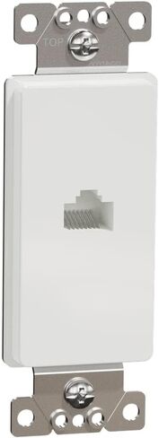Square D من شنايدر إلكتريك Square D X Series الفئة 6 RJ45 حزام ديكور جاك البيانات، قياسي، أبيض غير لامع in Kuwait