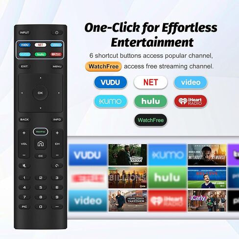 Universal for Vizio Smart TV Remote Control Replacement, VizioRemote Compatible with VIZIO All LED LCD HD 4K UHD HDR Smart TVs in Kuwait