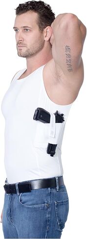 Concealed Carry Wear CCW Compression Tank Top - Tactical Everyday Carry EDC - Gun Holster Shirt for Men in Kuwait