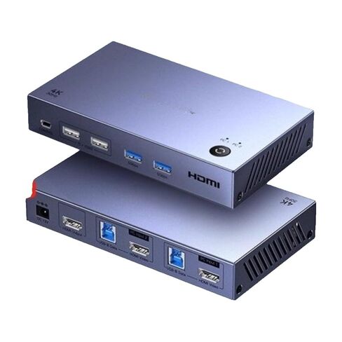 1 قطعة KVM سلس التبديل HDMI اثنين في واحد خارج شاشة واحدة مع توزيع متعدد USB شاشة الخائن in Kuwait