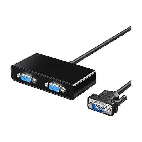 VGA Splitter 1-in-2 Screen 1-in 2-Out Multi-Screen Expander(1x4 Power Adapter) in Saudi Arabia