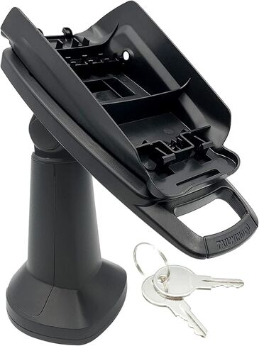 حامل طرفي مثبت على عمود قفل ومفتاح ENS Tailwind Ingenico Desk/3500/5000 مقاس 7 بوصات، تركيب لاصق، أسود in Kuwait