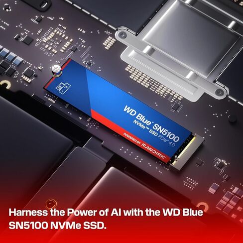 Blue SN5100 500GB NVMe SSD - M.2 2280, PCIe Gen 4.0, Internal Solid State Drive - Read Speeds Up to 6,600MB/s, Upgrade Storage for PC/Laptops - WDS500G5B0E in Kuwait