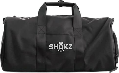 سماعات أذن مفتوحة SHOKZ OpenFit Pro (أسود) - مع حقيبة رياضية سوداء للرياضة والتمارين والسفر in Kuwait