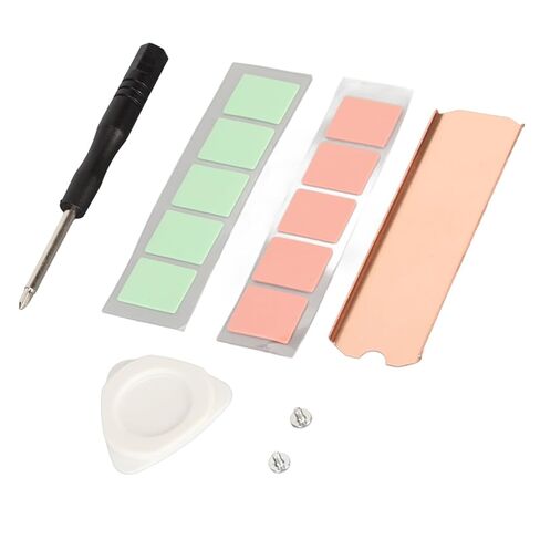 POCREATION SSD Copper Heat Sink, M.2 2280 Copper Heat Sink Stable Rustproof Hard Disk with Silicone Thermal Pad for M.2 2280 NVMe SSD in Kuwait