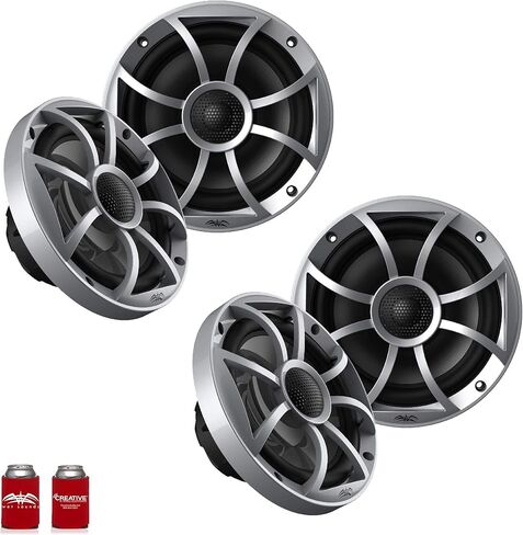 مكبرات صوت بديلة من شركة Wet Sounds OE-65ic-S مقاس 6.5 بوصات مع زوج من الشواية الفضية in Kuwait