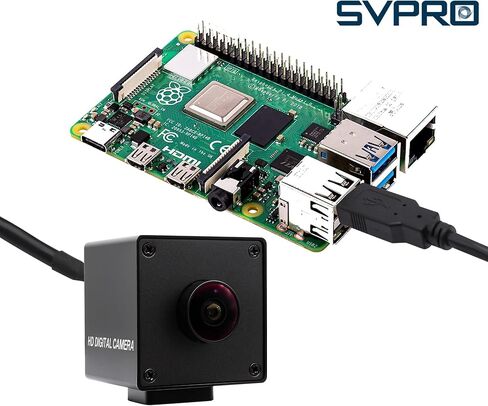 وحدة كاميرا USB SVPRO 5MP 30FPS للتركيز التلقائي، زاوية واسعة 138 درجة، مستشعر IMX335، كاميرا ويب أمان منخفضة الإضاءة لرؤية الآلة الصناعية، توصيل وتشغيل UVC لنظام التشغيل Windows، macOS، Linux، Android in Kuwait