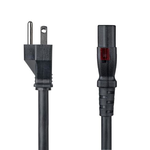 StarTech 3ft (91cm) Heavy Duty Power Cord, NEMA 5-15P to Locking C13, 125V 15A, 14AWG, Replacement AC Computer Power Cable, UL Listed, TAA in Kuwait