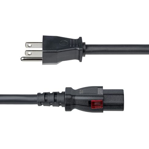 StarTech 3ft (91cm) Heavy Duty Power Cord, NEMA 5-15P to Locking C13, 125V 15A, 14AWG, Replacement AC Computer Power Cable, UL Listed, TAA in Kuwait