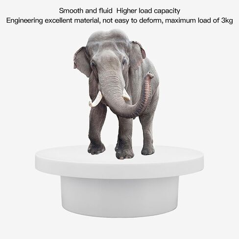 Pwshymi Motorized Rotating Display Stand Strong Bearing Capacity 360 Degree Rotation for Jewelry Photography Shows ABS Material in Kuwait