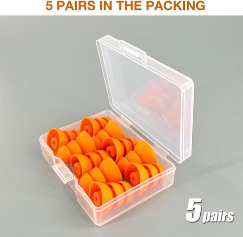 Triple Flange Eartips Replacement for Elgin Discord Gen 3/ Gen 2/ Rumble/Rumble Wired & Se846 Se535 Se215 Aonic4 Aonic5 & Etymotic ER2XR / ER3XR / ER4XR & ISOtunes PRO Earbuds Earpad, 5 Pairs in Kuwait