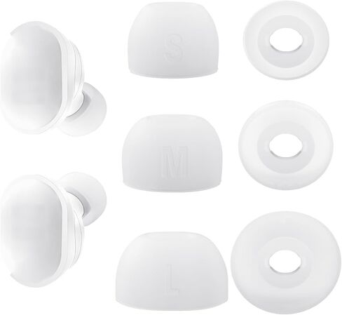 Replacement Earbuds Tips for JBL Tune Buds, JBL Tune Buds 2, Silicone Eartips, 3 Pairs (S/M/L) White in Kuwait