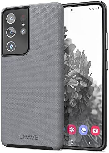 Crave for Galaxy S21 Ultra Case, Shockproof Protection Dual Layer Case for Samsung Galaxy S21 Ultra 5G (6.8 inch) - Forest Green in Kuwait