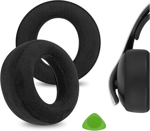 Geekria Comfort Velour Replacement Ear Pads for Sony PlayStation Pulse Elite Headphones Ear Cushions, Repair Parts (Black) in Kuwait