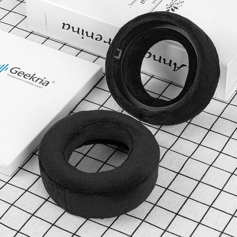 Geekria Comfort Velour Replacement Ear Pads for Sony PlayStation Pulse Elite Headphones Ear Cushions, Repair Parts (Black) in Kuwait